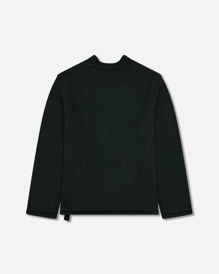 OAMC Peacemaker Shoulder Zip Knit Dark Green Knitwears Sweaters PCM2OK04AFL00259 59