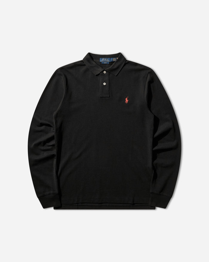 Polo Ralph Lauren Lskcslimm2 Long Sleeve 20 1 Mesh Black T-Shirts Polo LSKCSLIMM2 BLK