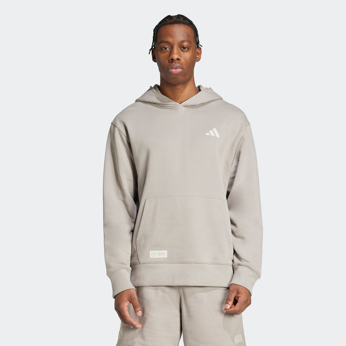adidas MERCEDES - AMG PETRONAS FORMULA ONE TEAM Premium Sweat Hood | Putty Beige-Beige | Men's