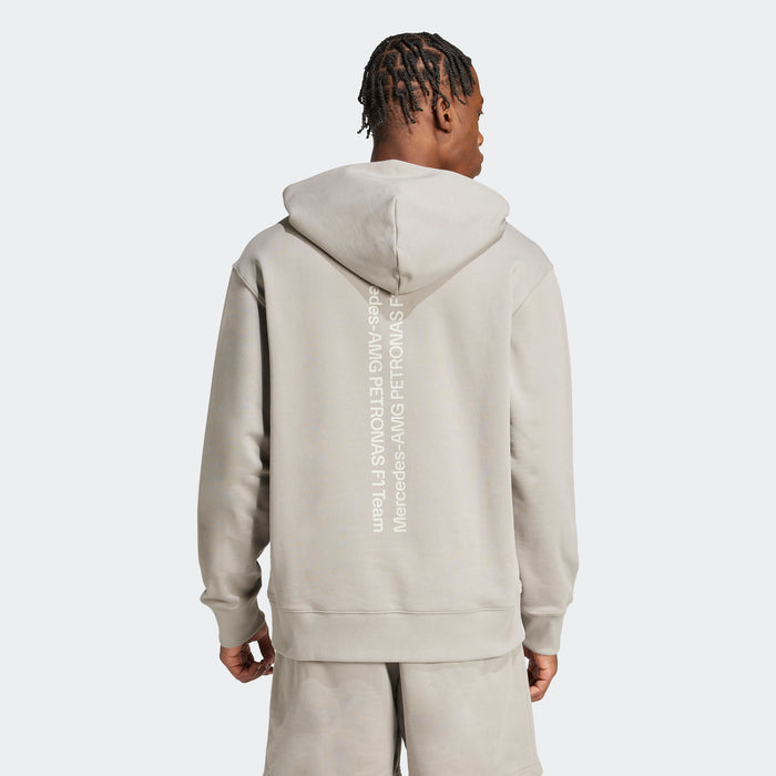 adidas MERCEDES - AMG PETRONAS FORMULA ONE TEAM Premium Sweat Hood | Putty Beige-Beige | Men's