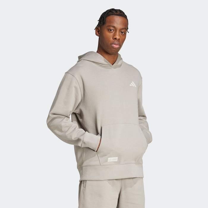 adidas MERCEDES - AMG PETRONAS FORMULA ONE TEAM Premium Sweat Hood | Putty Beige-Beige | Men's