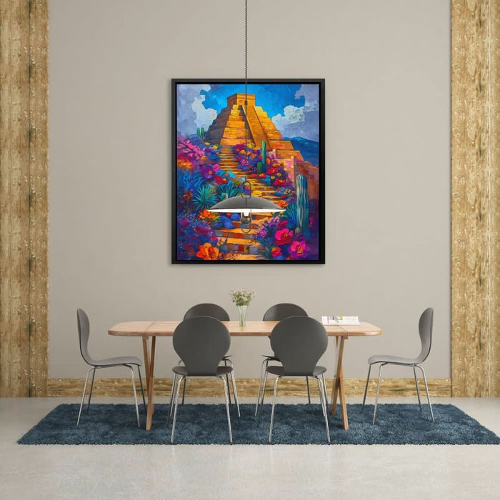 Mexican Pyramid - Large Contemporary Canvas Print