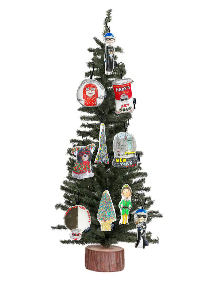 Mini Black and White Cookie Ornament