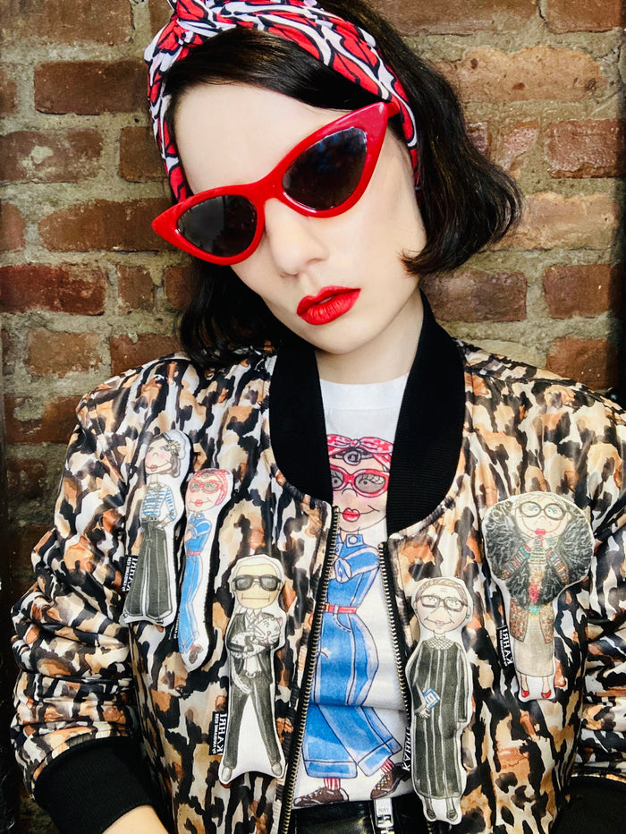 Mini Rosie the Riveter Doll Brooch