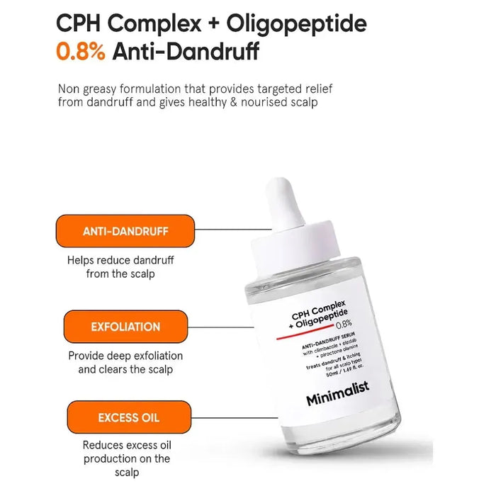 Minimalist CPH Complex + Oligopeptide 0.8% anti-dandruff scalp serum - Hairgivers