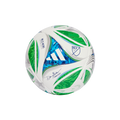 adidas MLS 25 Mini Soccer Ball | White-Green-Glow Blue-Solar Blue