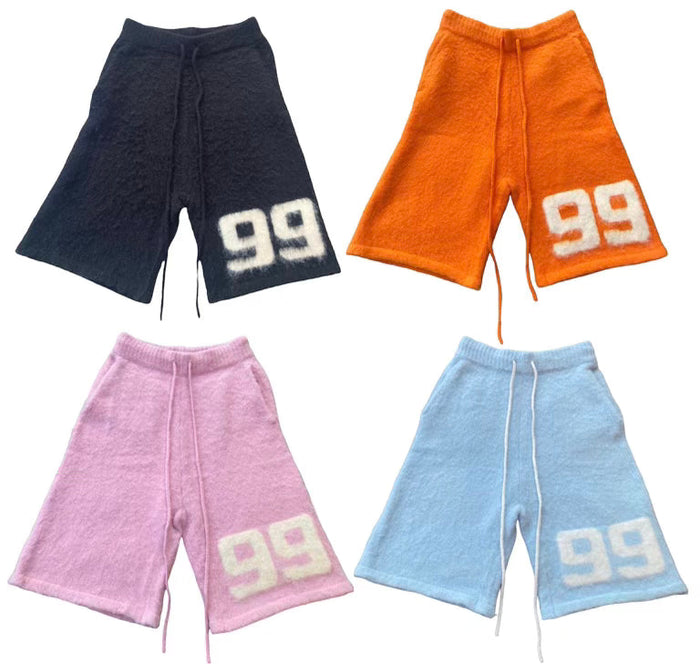 Mohair Shorts Baby Blue