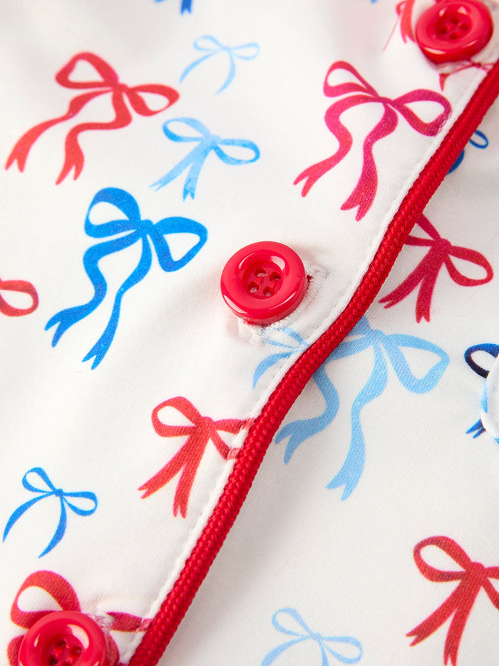 Mommy & Me 4th of july Print Pajama Set