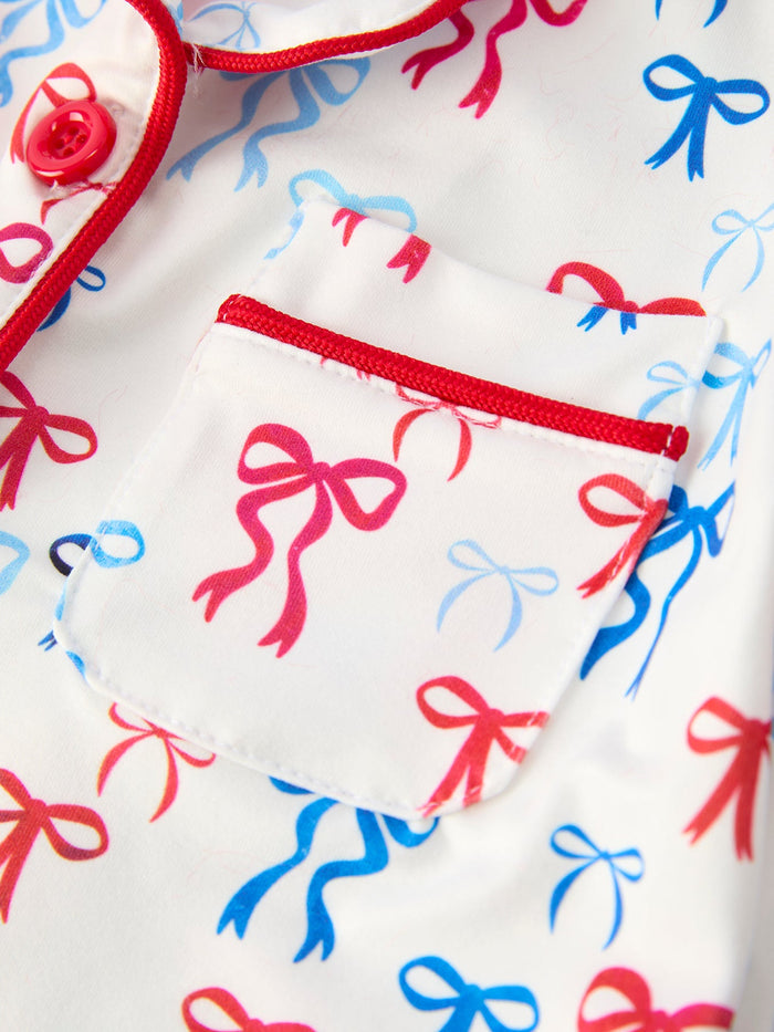 Mommy & Me 4th of july Print Pajama Set