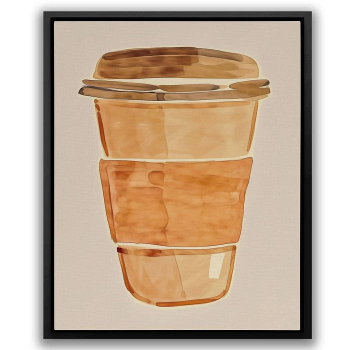 Morning Rush - Beige Canvas Print