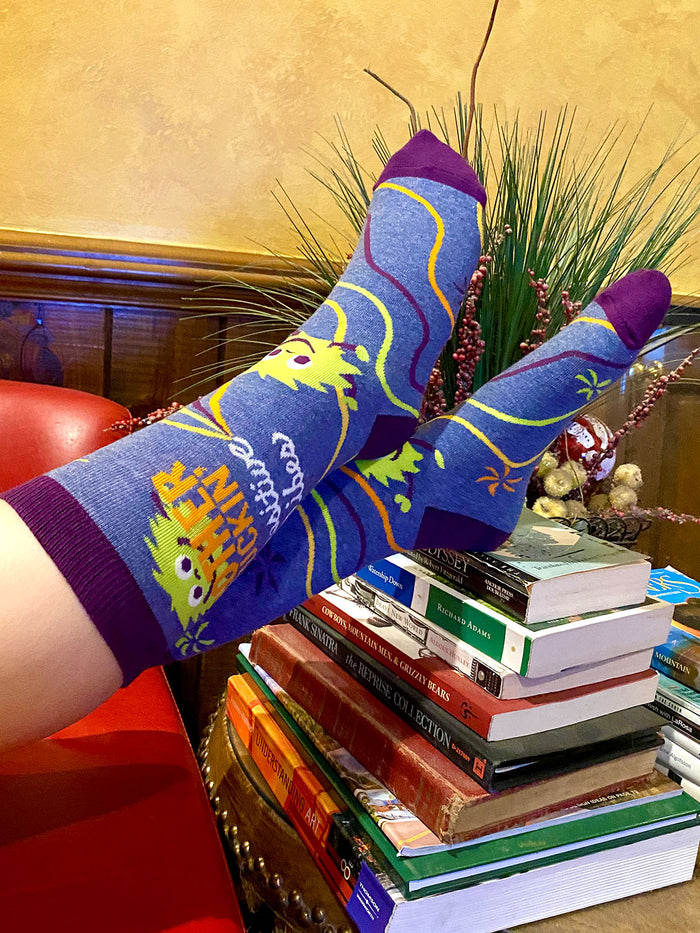Funny novelty socks for Women Mother Fuckin' Positive Vibe