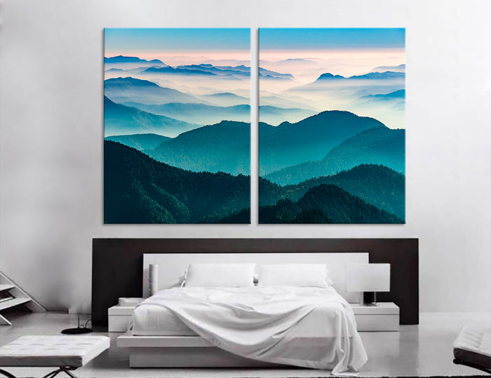 Mountain Tops Canvas Print #7019