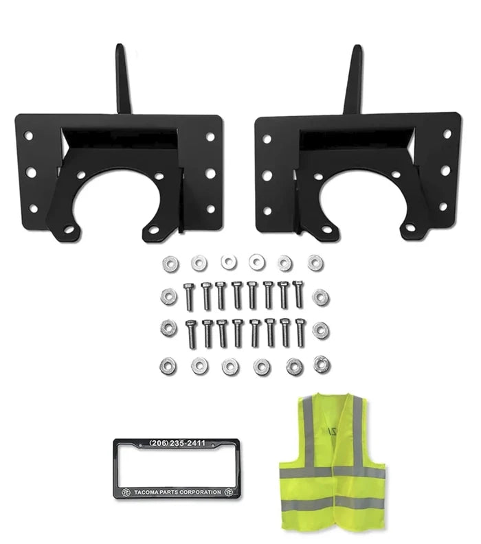 Mounting Brackets 2 Pcs Set Fits Chrome Steel Bumper Kenworth T660