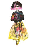 MTV Girl Watercolor Painting