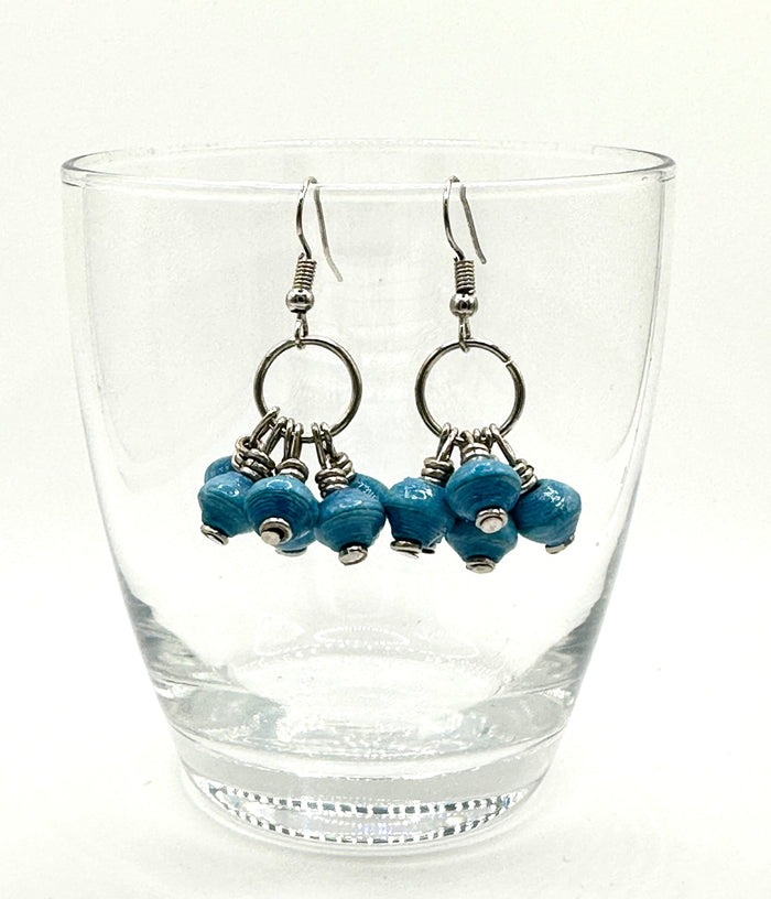 Mukaaga Paper Bead Earrings