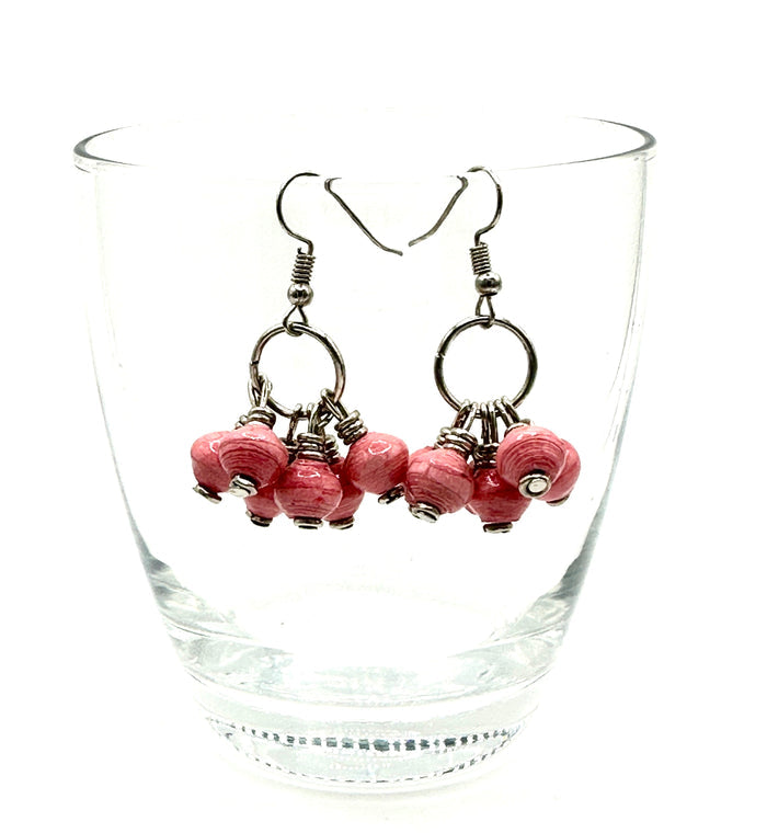 Mukaaga Paper Bead Earrings