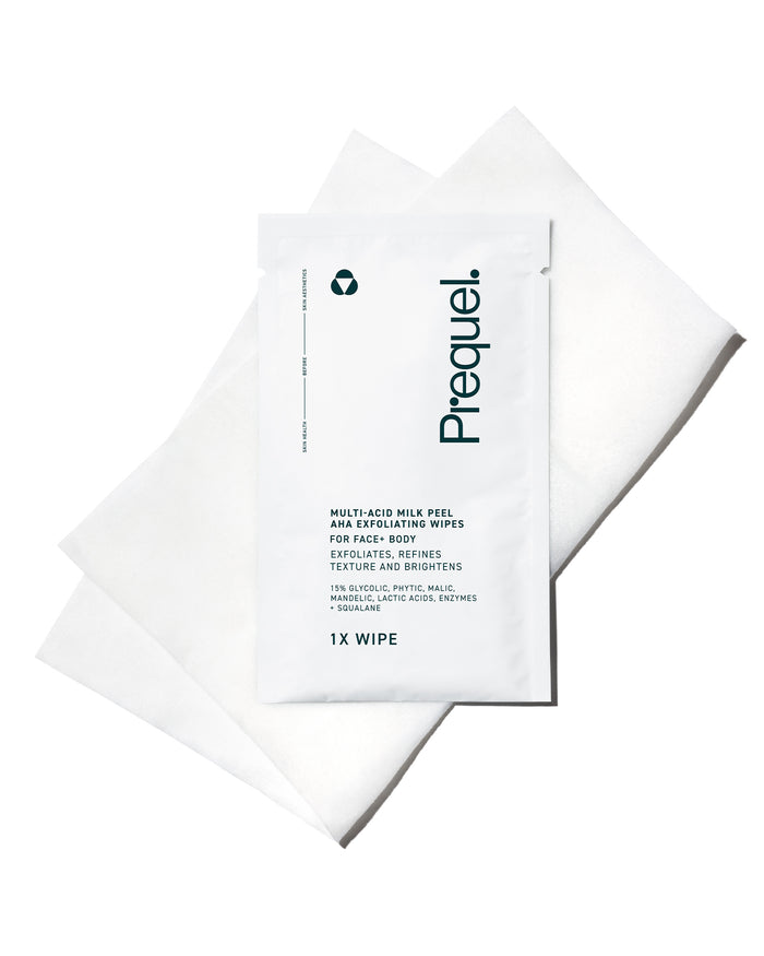 multi acid milk peel aha exfoliating  wipes