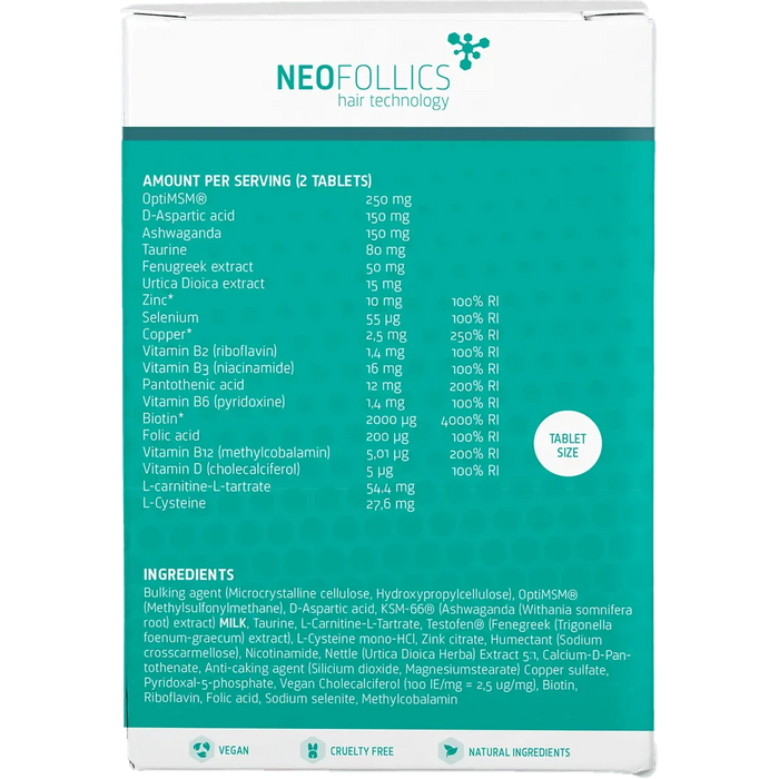 Neofollics beard growth tablets - Hairgivers