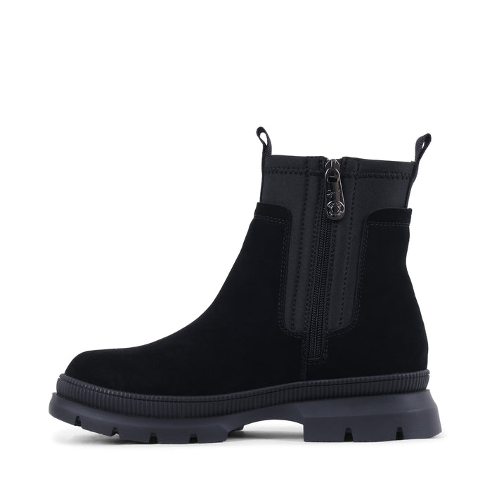 NICOLEES BLACK SUEDE WATERPROOF BOOT