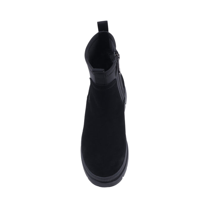 NICOLEES BLACK SUEDE WATERPROOF BOOT