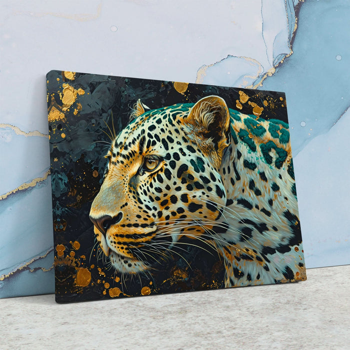 Night Elegance - Emerald Wall Art in Black Frame