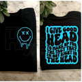 "Not Right In The Head" Funny Graphic Tee – Retro Wavy Sarcasm T-Shirt