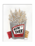 NYC Fries Glitter Art Print