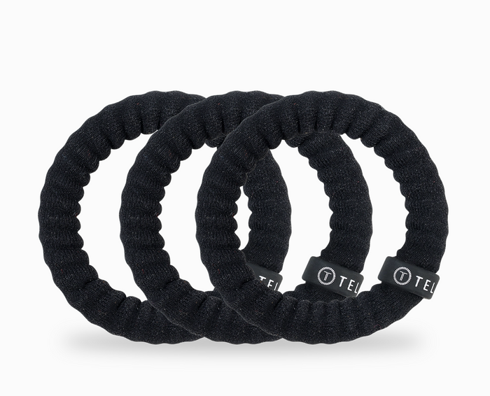 Nylon Hair Ties | Small | Jet Black