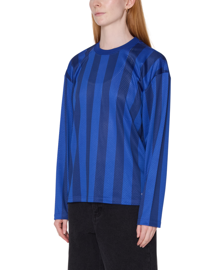 OBEY BOUNDS MESH LS STRIPE SHIRT