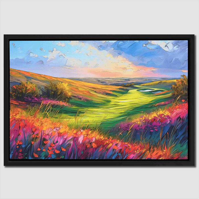 Ocean Golf Course - Green Golf Canvas Print