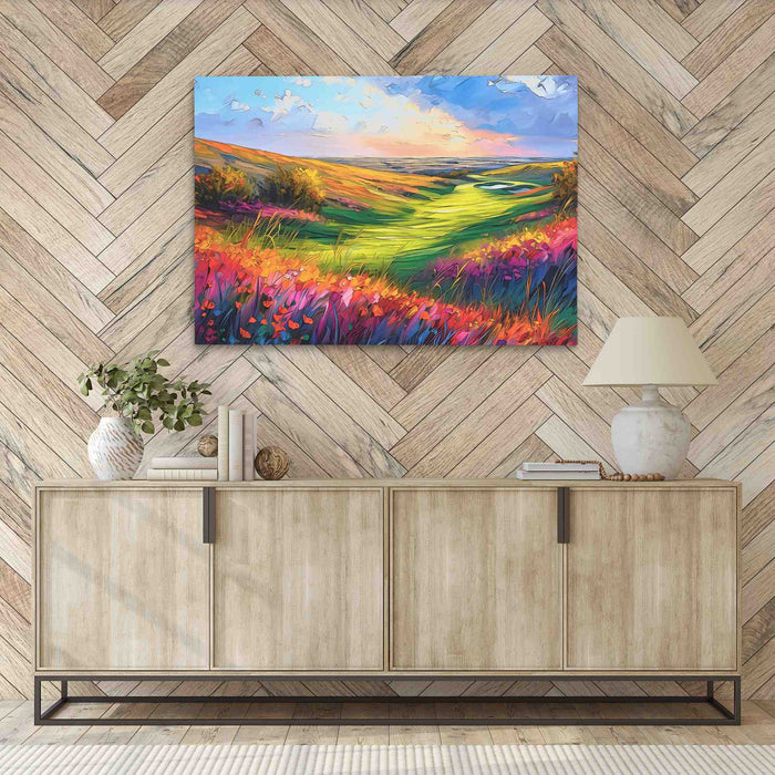 Ocean Golf Course - Green Wall Art for Living Room