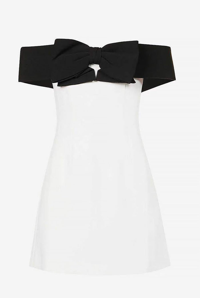Off-Shoulder Margot Dress with Bow Detail | ZAKAPOP
