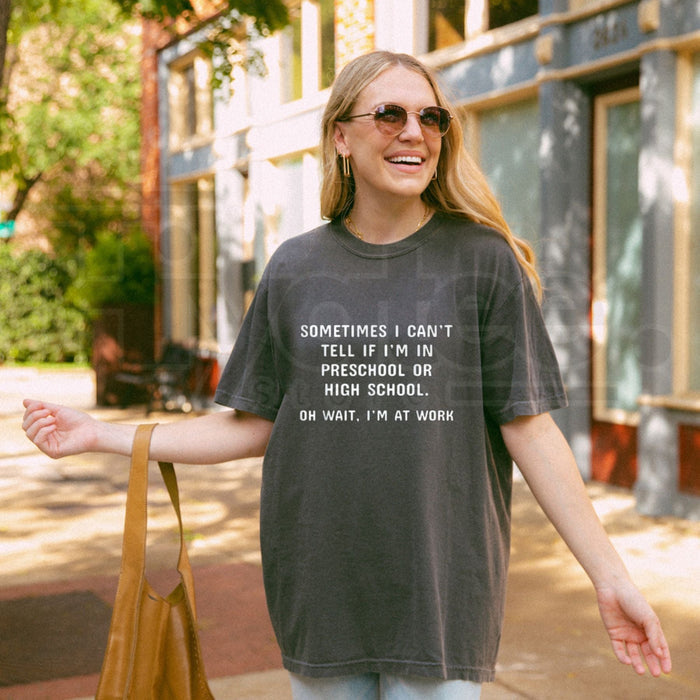 "Office Humor" Funny Corporate Quote – Premium 100% Cotton Black Top