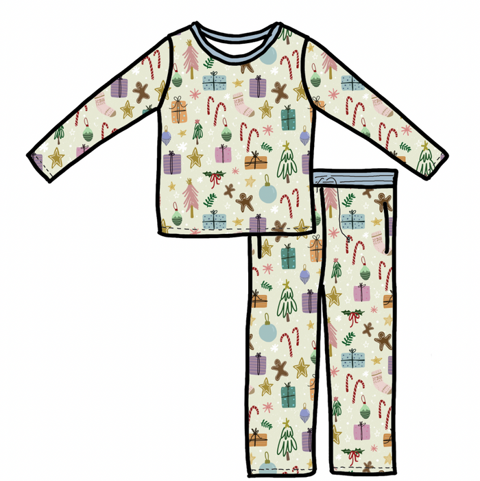 Oh What Fun It Is Men's Long Sleeve Two Piece Set