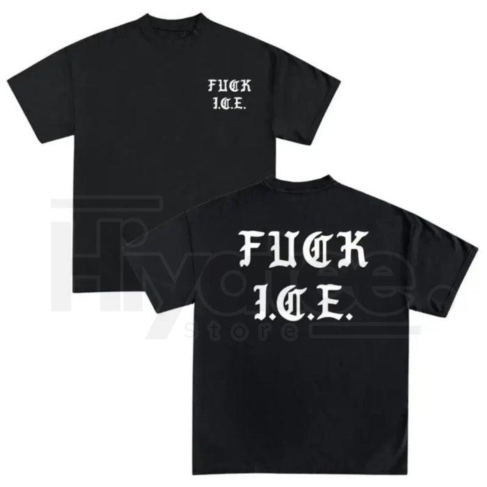 Old English Anti-ICE T-Shirt – Pro-Immigration & Social Justice Graphic Tee