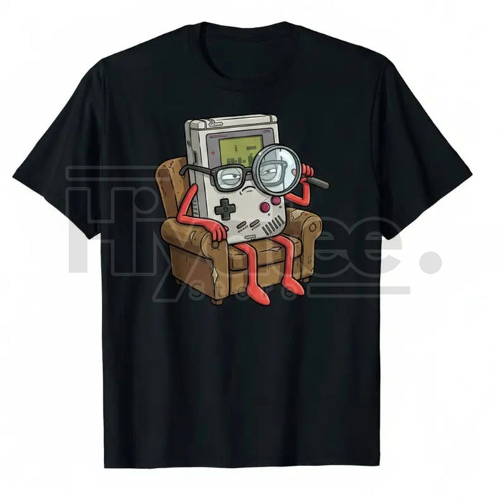 "Old Game Boy Detective" Shirt – Funny Retro Gaming Console 100% Cotton Tee