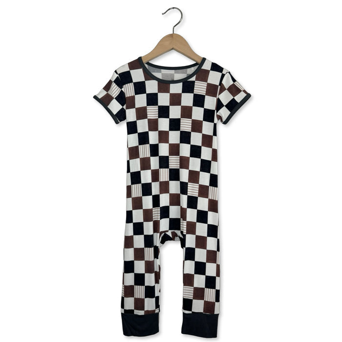 On Your Mark Short Long Romper