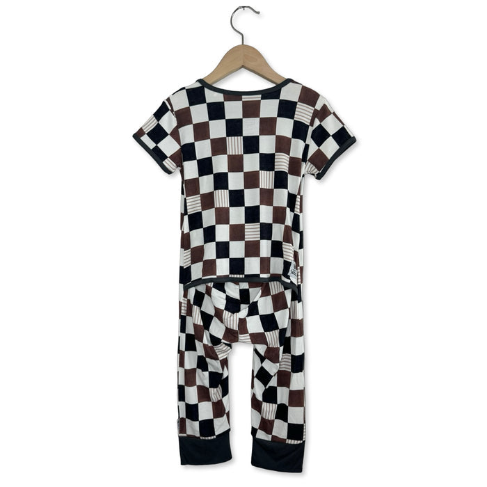 On Your Mark Short Long Romper