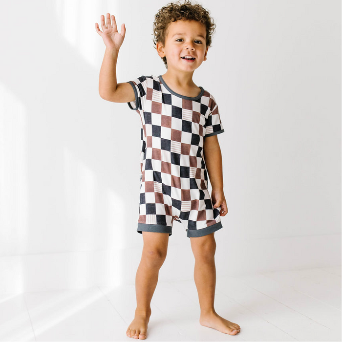 On Your Mark Shorty Romper