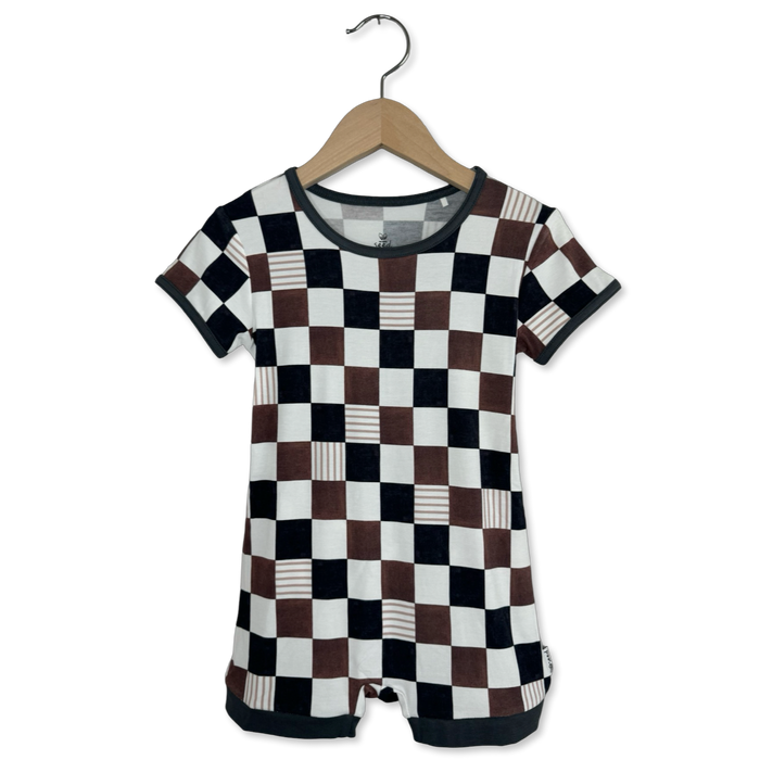 On Your Mark Shorty Romper
