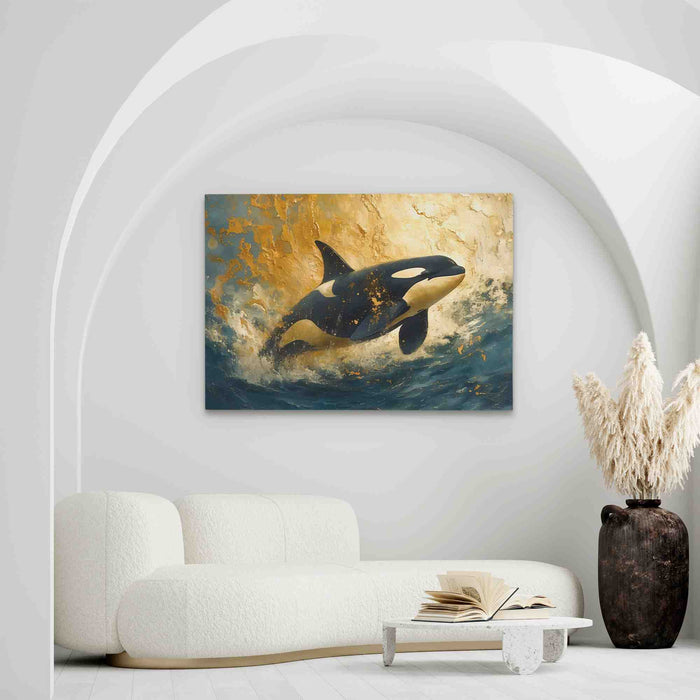 Orca Tide Dancer - Large Canvas Print