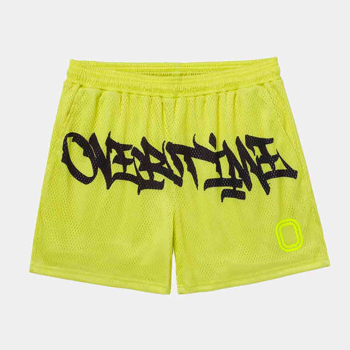 Overtime Vandal Script Mesh Shorts