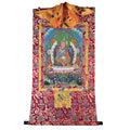 Padmasambhava - Guru Rinpoche - Tibetan thangka painting, detailed view