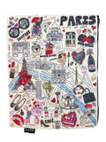 Paris Map Clutch