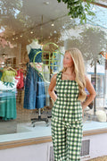 Parker Gingham Button Vest Top