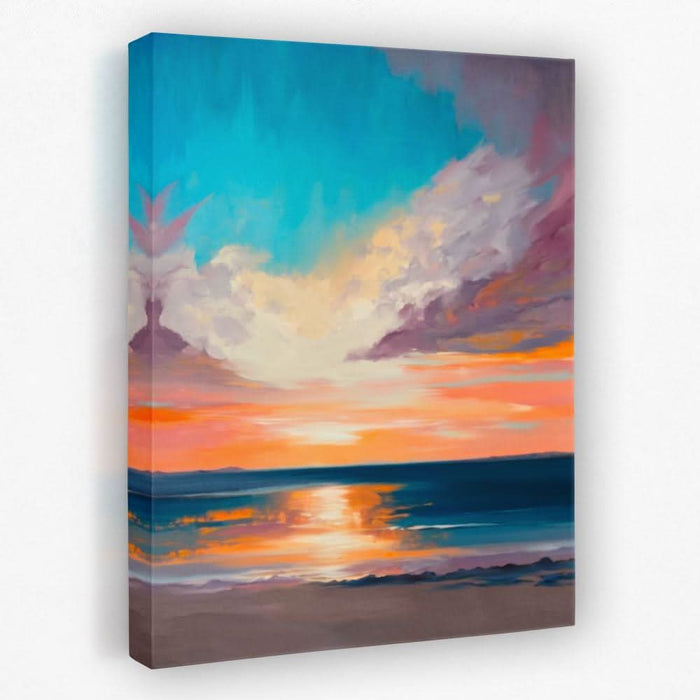 Pastel Sunset - Ocean Canvas Wall Art