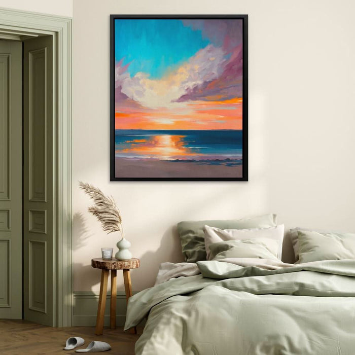 Pastel Sunset - Orange Peach Canvas Print