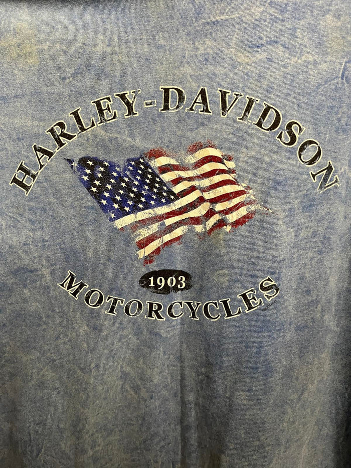 Patriots Harley Davidson T-shirt Daytona Beach Forida Tee XL