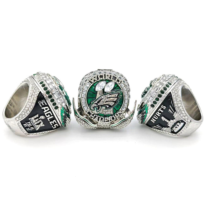 Philadelphia Eagles Super Bowl LIX Rings #1 Hurts MVP Edition with Wings Pop Out