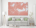 Pink Abstract Canvas Print #1023